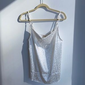 Sophie & Hailee Silk Cheetah Print Cami Tank